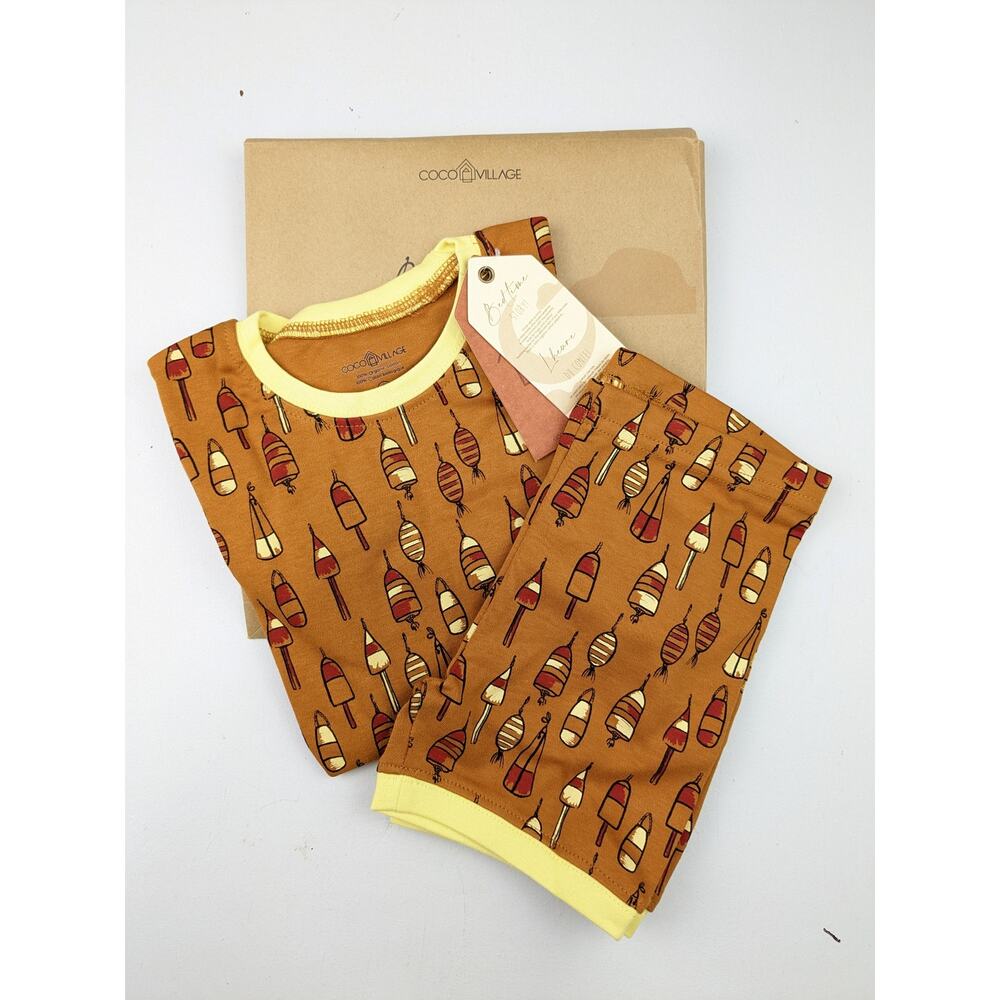 Coco Village Fishing Bobber Pajamas - Size 4Y